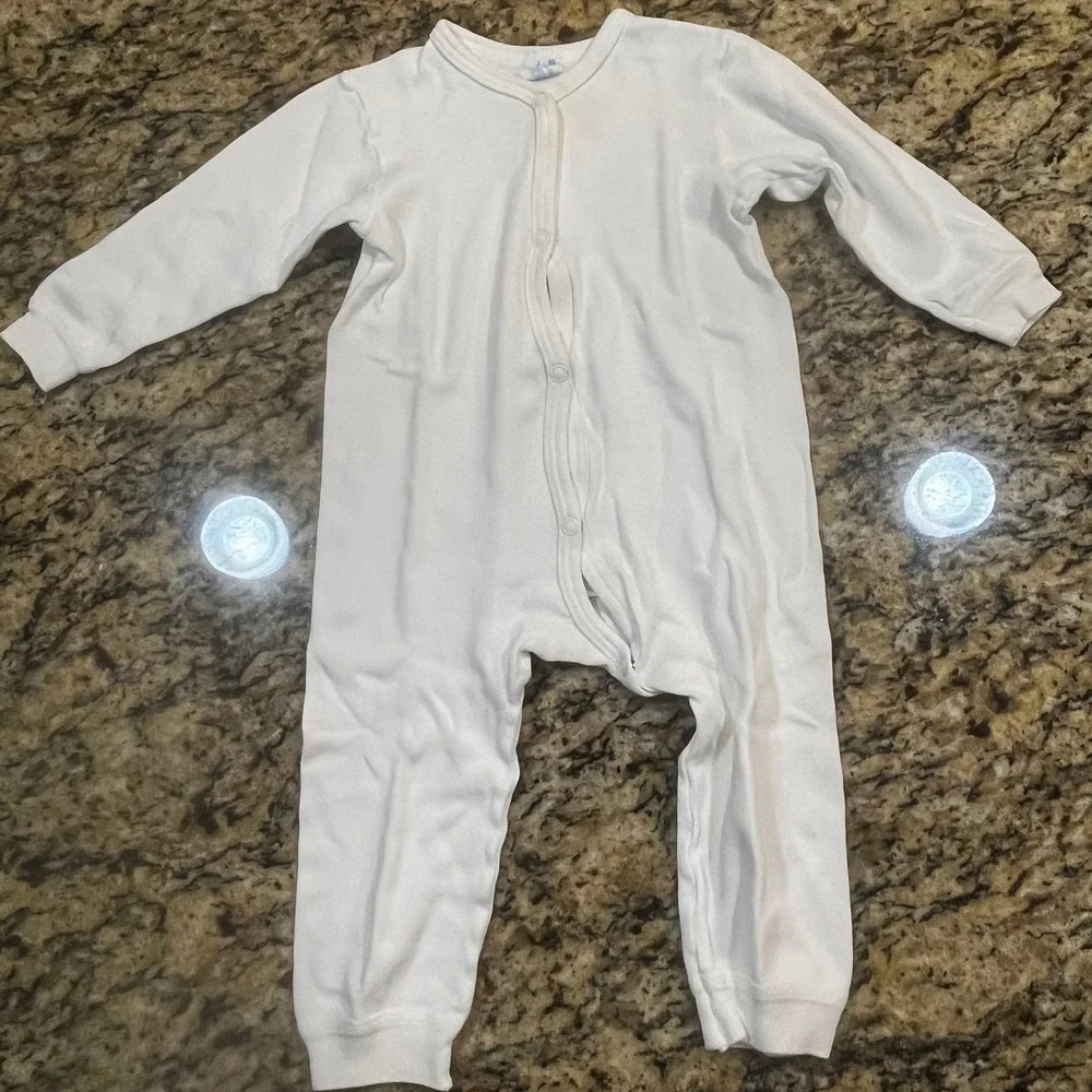 Vintage Carters Thermal Underwear Union Suit White Snap Front‎ XL 27-32 lbs USA